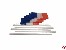 Flagge Frankreich aus Seide 20x30mm