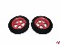 Rad f�r Ultraleicht-Modelle rot Rad-� 45mm, Achsen-� 2,1mm 2,5g