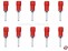 Stiftkabelschuhe Isoliert rot 0,5-1mm�