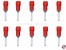 Stiftkabelschuhe Isoliert rot 0,5-1mm�