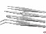 Pinzetten Set 4-teilig 105-120mm rostfrei