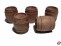Fass aus Holz dunkel 23mm