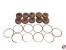 Juffern aus Holz dunkel 10mm mit Ring