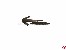 Anker Metall br�niert historisch 18. Jahrh. 40x35mm