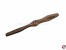 2-Blatt Holz-Luftschraube Naturholz, lackiert 180x200mm 7x8"