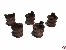 K�bel aus Holz dunkel 12mm