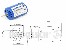 Elektromotor Blue RM-400 3-6V, Wellendurchmesser 2,3mm