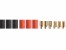 Stecksystem Goldkontakt Stecker/Buchse 6,5mm mit Schrumpfschlauch