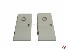 T�r aus PVC links weiss 36x17mm mit Bullauge