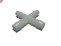 PVC Schlauchverbinder 12mm X-Form POM