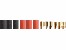 Stecksystem Goldkontakt Stecker/Buchse 6,5mm mit Schrumpfschlauch