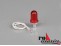 Rotlicht Alusockel D8,8xH19mm mit Mikrobirne 6V/50mA