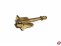 Hallanker beweglich Metall vergoldet 35x22mm