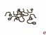 Takelhaken Messing 12x8mm