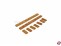 Treppe aus Holz Bausatz 12x50mm