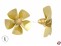 5-Blatt Schiffsschraube Form A2 Messing linkslauf