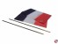 Flagge Frankreich aus Seide 40x60mm