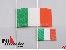 Flaggensatz Italien 25x40mm und 15x30mm